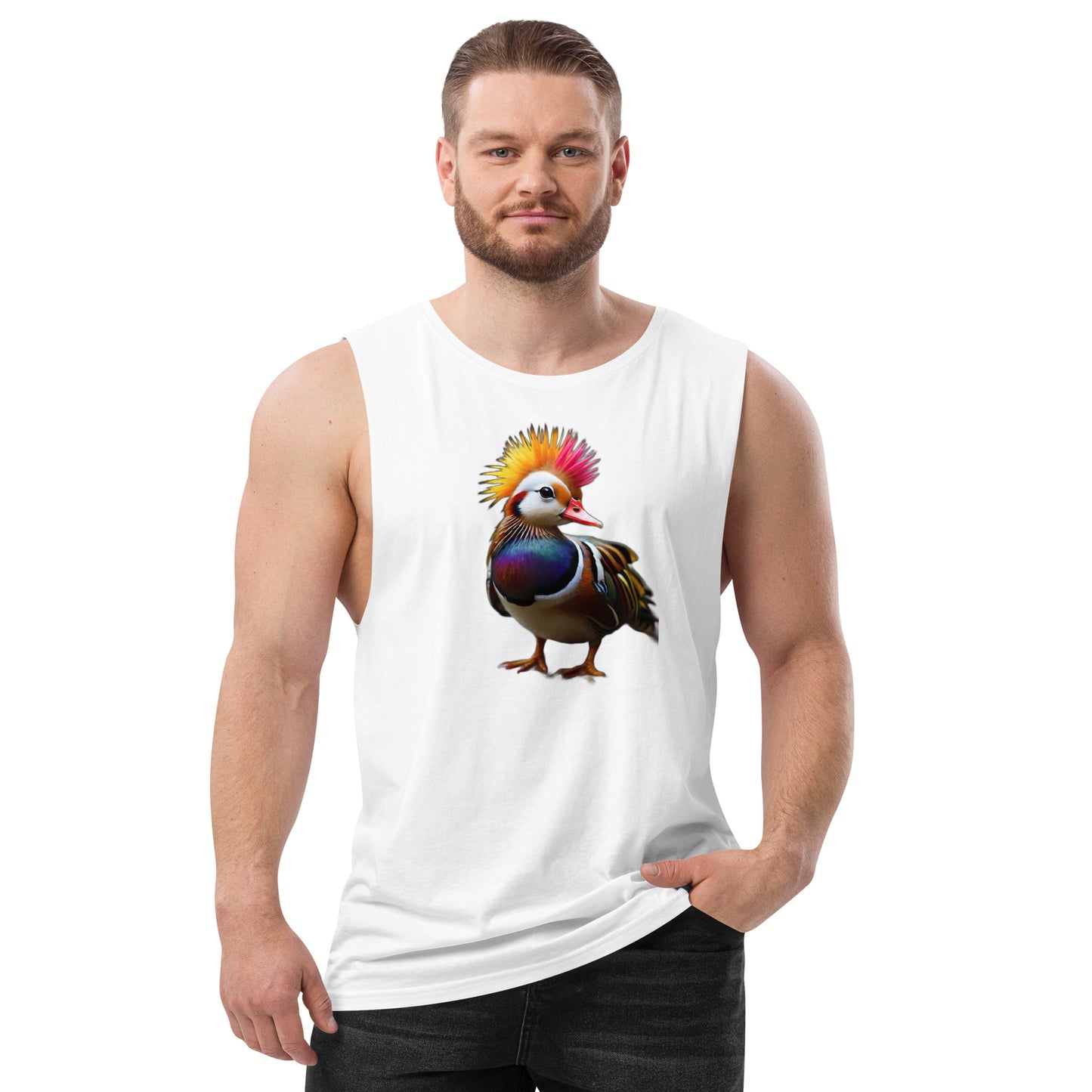 Mandarin Punk - Men’s drop arm tank top